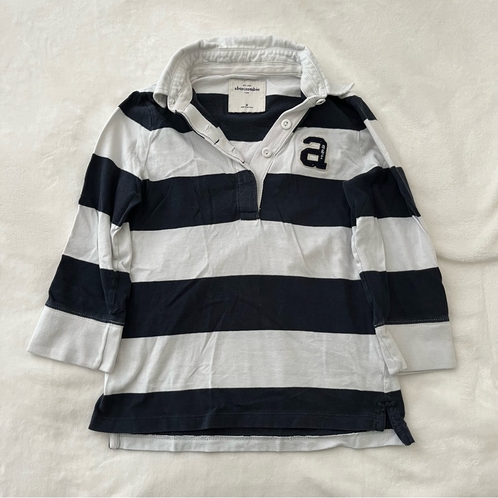 A&F Kids Striped Buttons Shirt